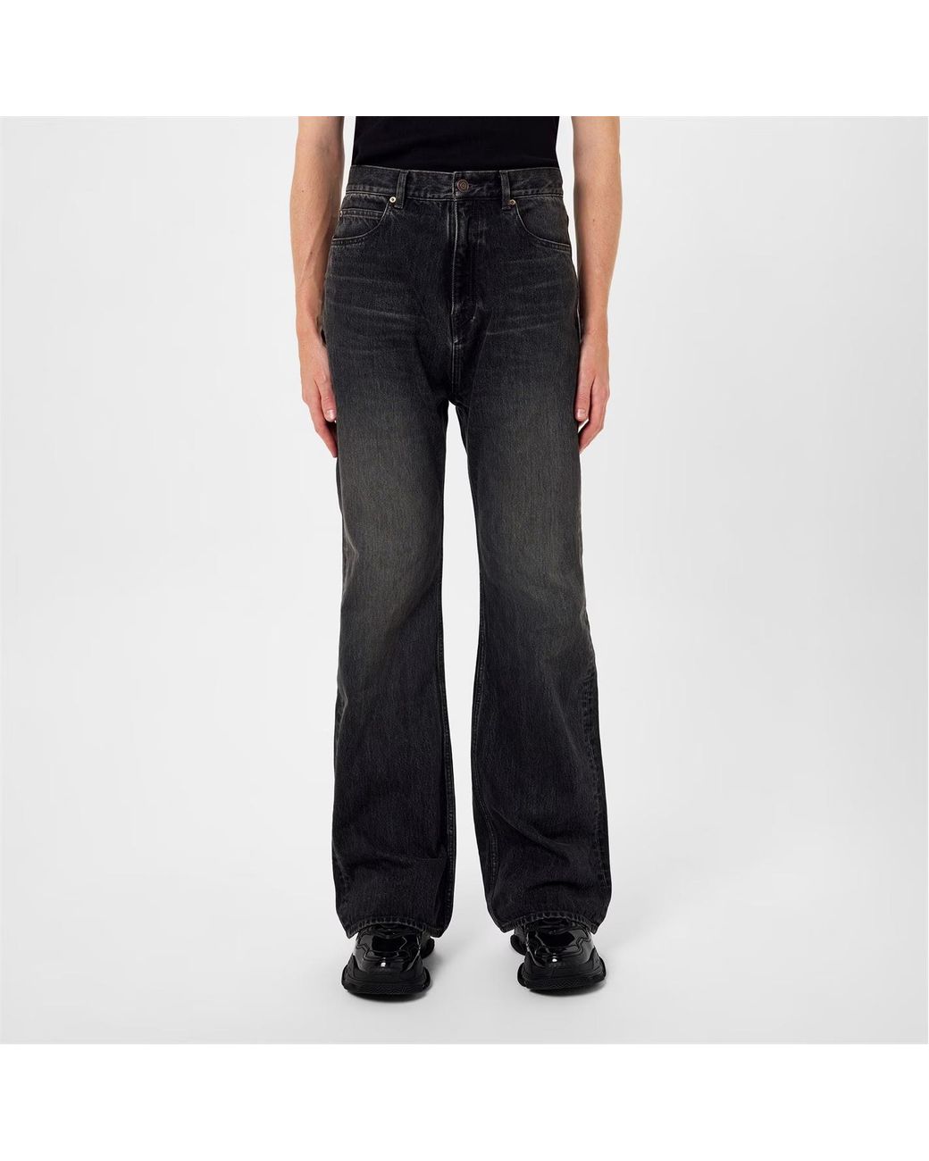 Balenciaga Black Flared Jeans for men
