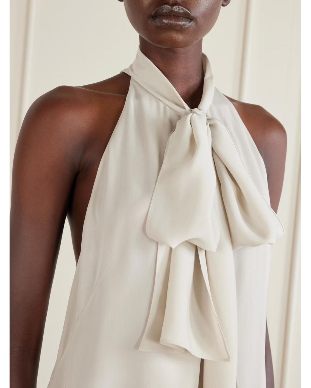 Tom Ford White Halter Neck Sleeveless Top