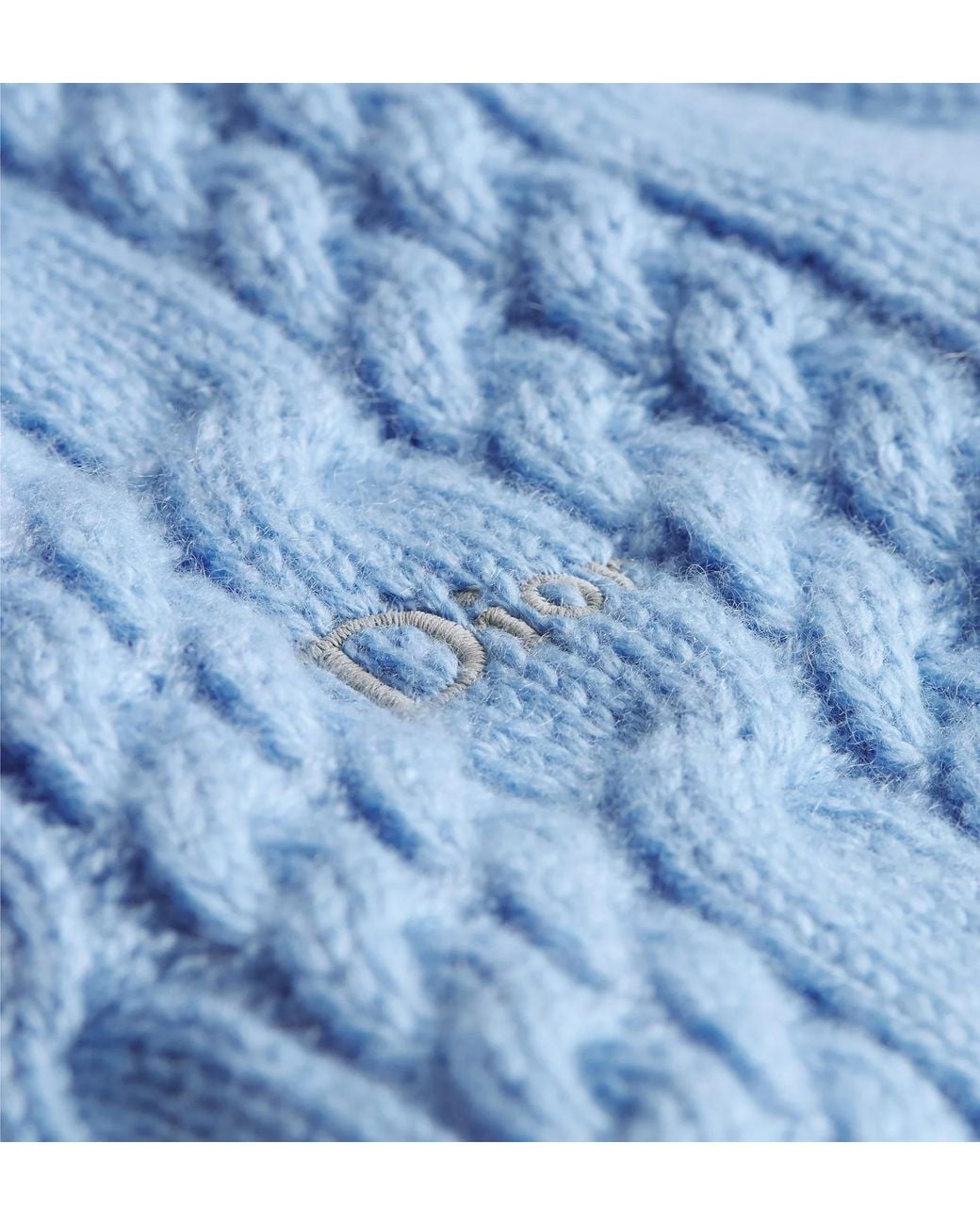 Dior Blue Homme Cable Knitted Jumper for men
