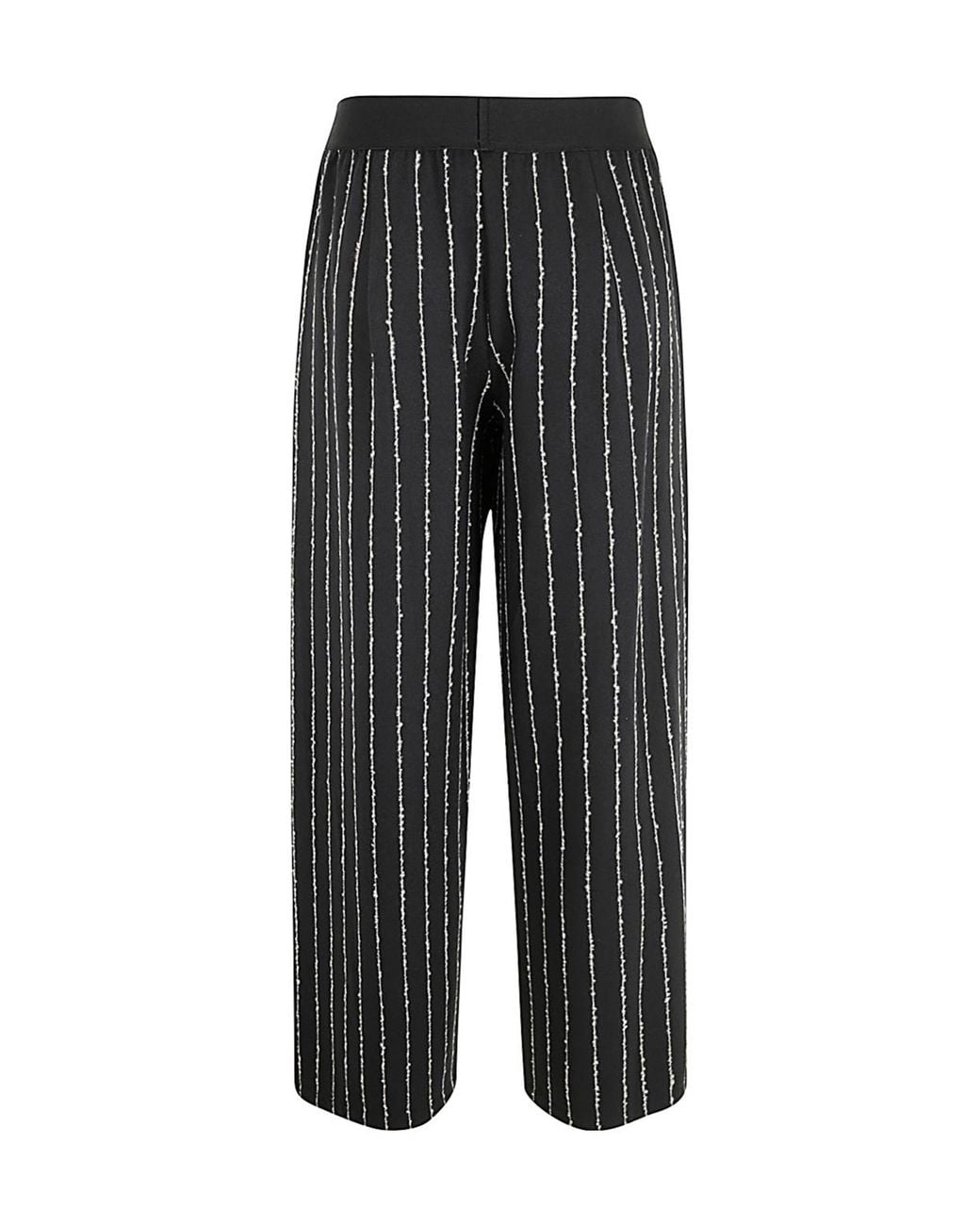 Maria Calderara Black Striped Trousers