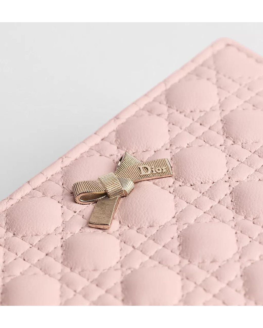 Dior Pink Baby Bow Begonia Wallet