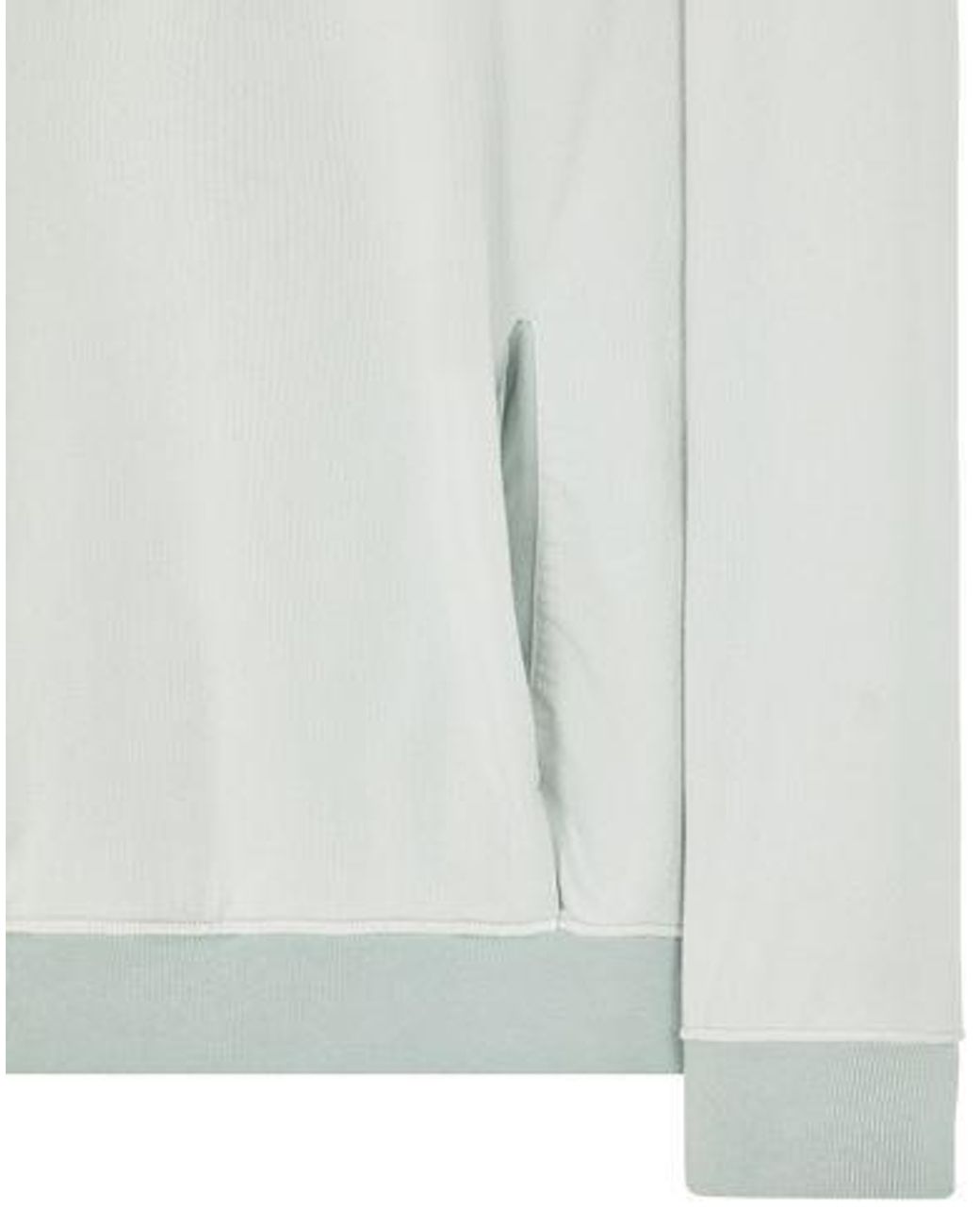 Stone Island White Logo-Print Cotton Hoodie for men