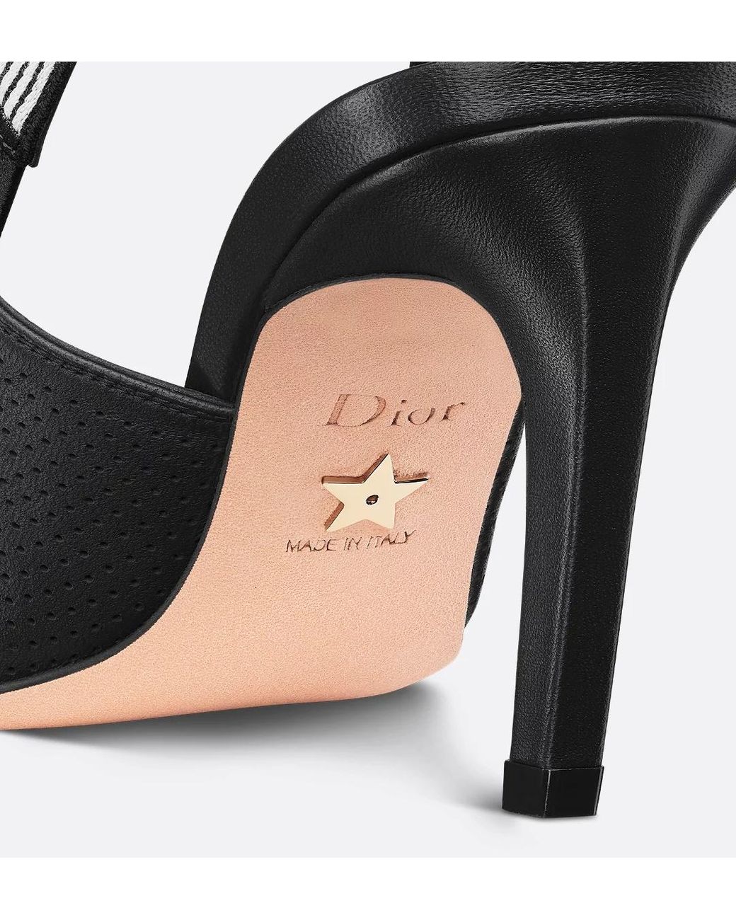 Dior Black Christian Pointed Toe Slingback Pumps