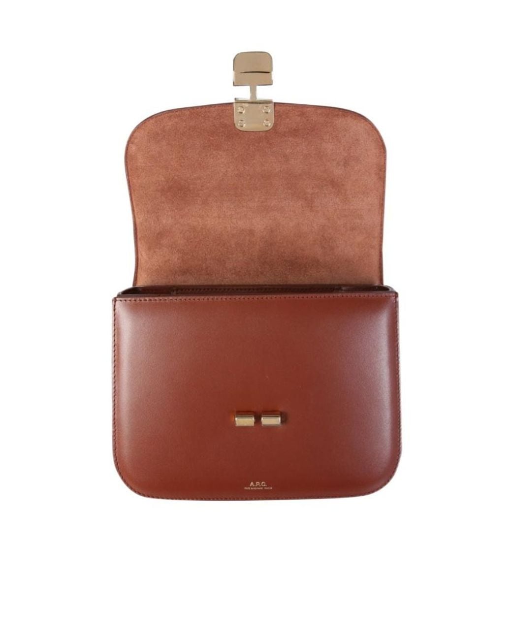 A.P.C. White Small Grace Shoulder Bag