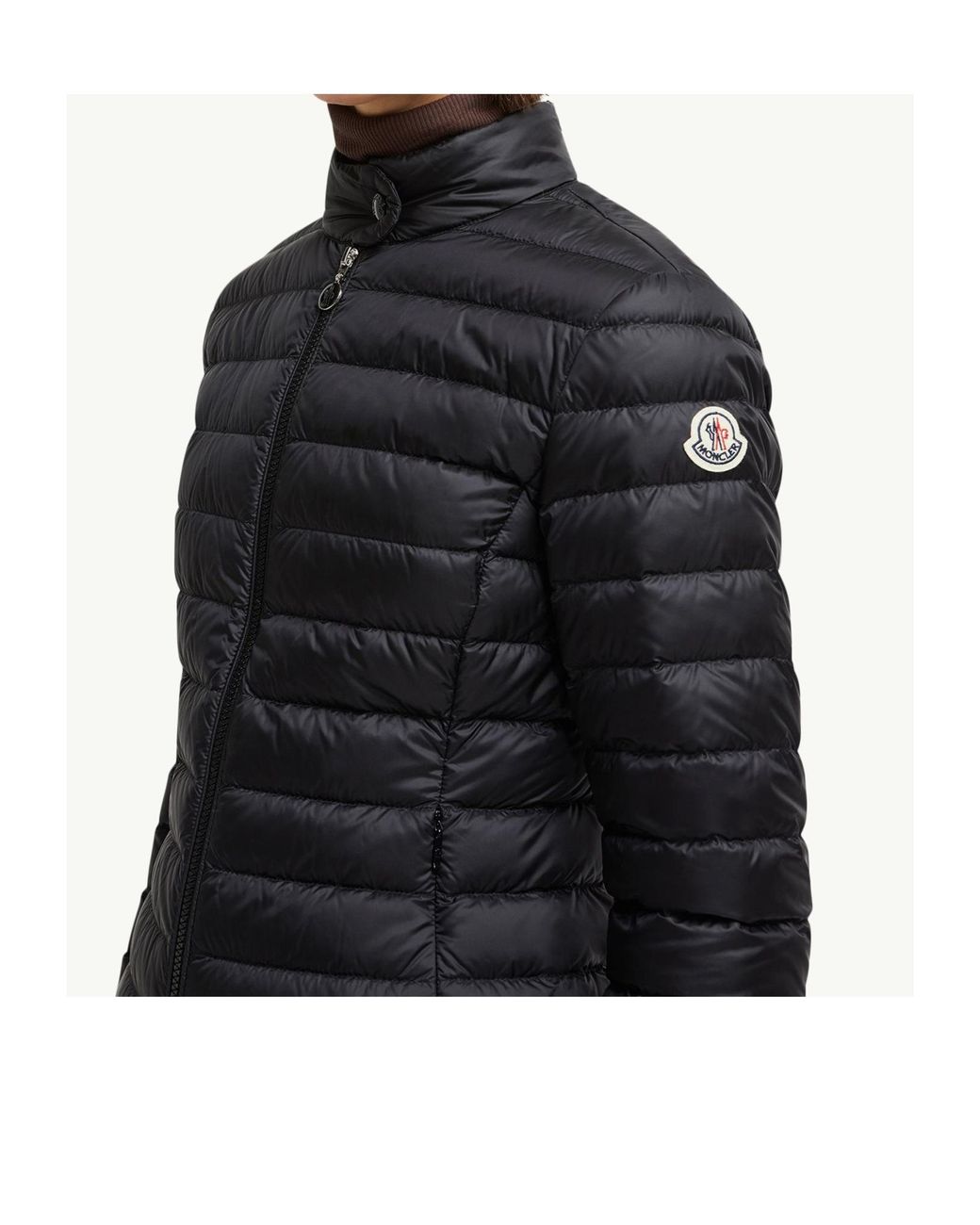Moncler Black Quilted Zip-Up Jacket
