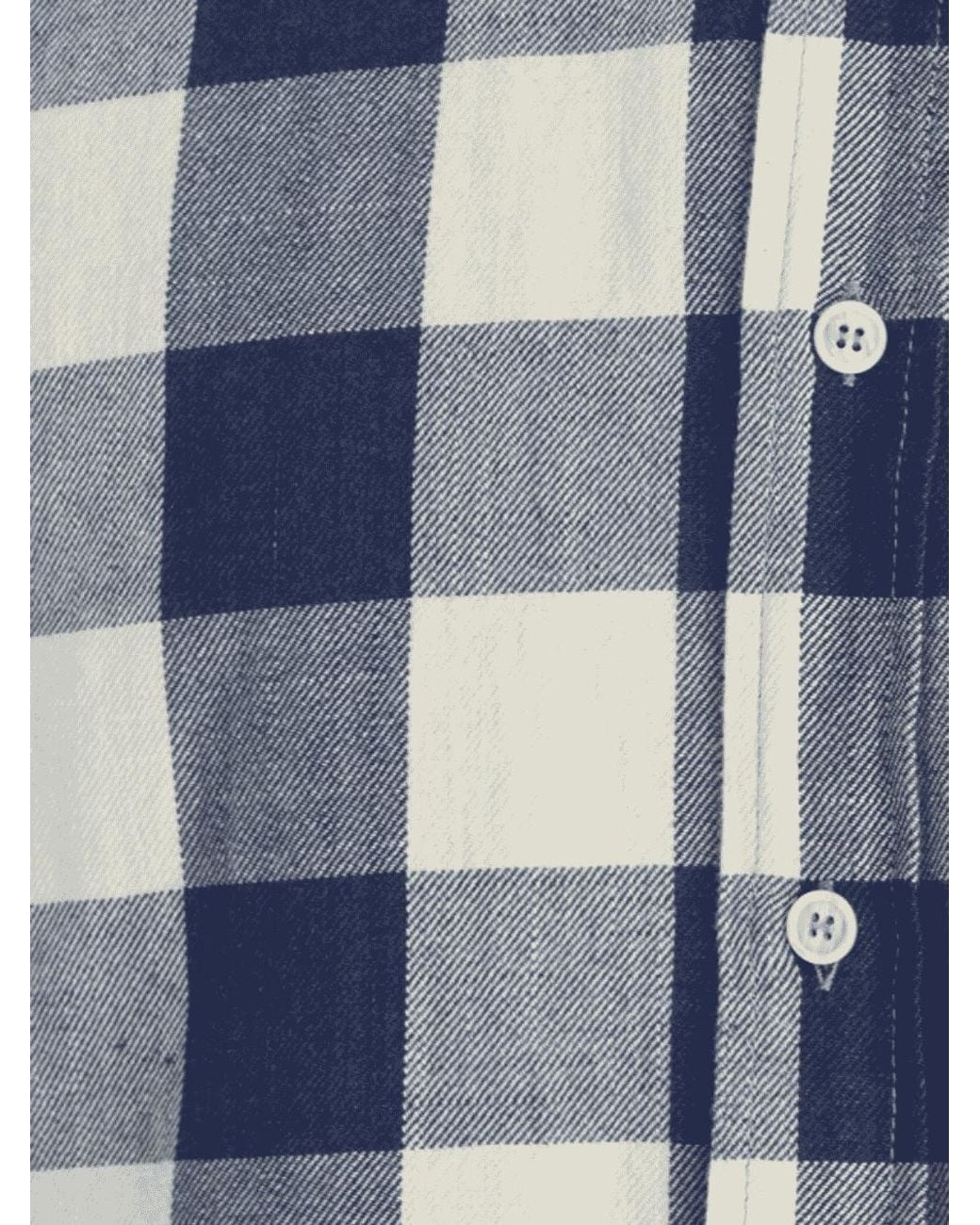Barena Blue Long-Sleeve Buffalo Check Shirt for men