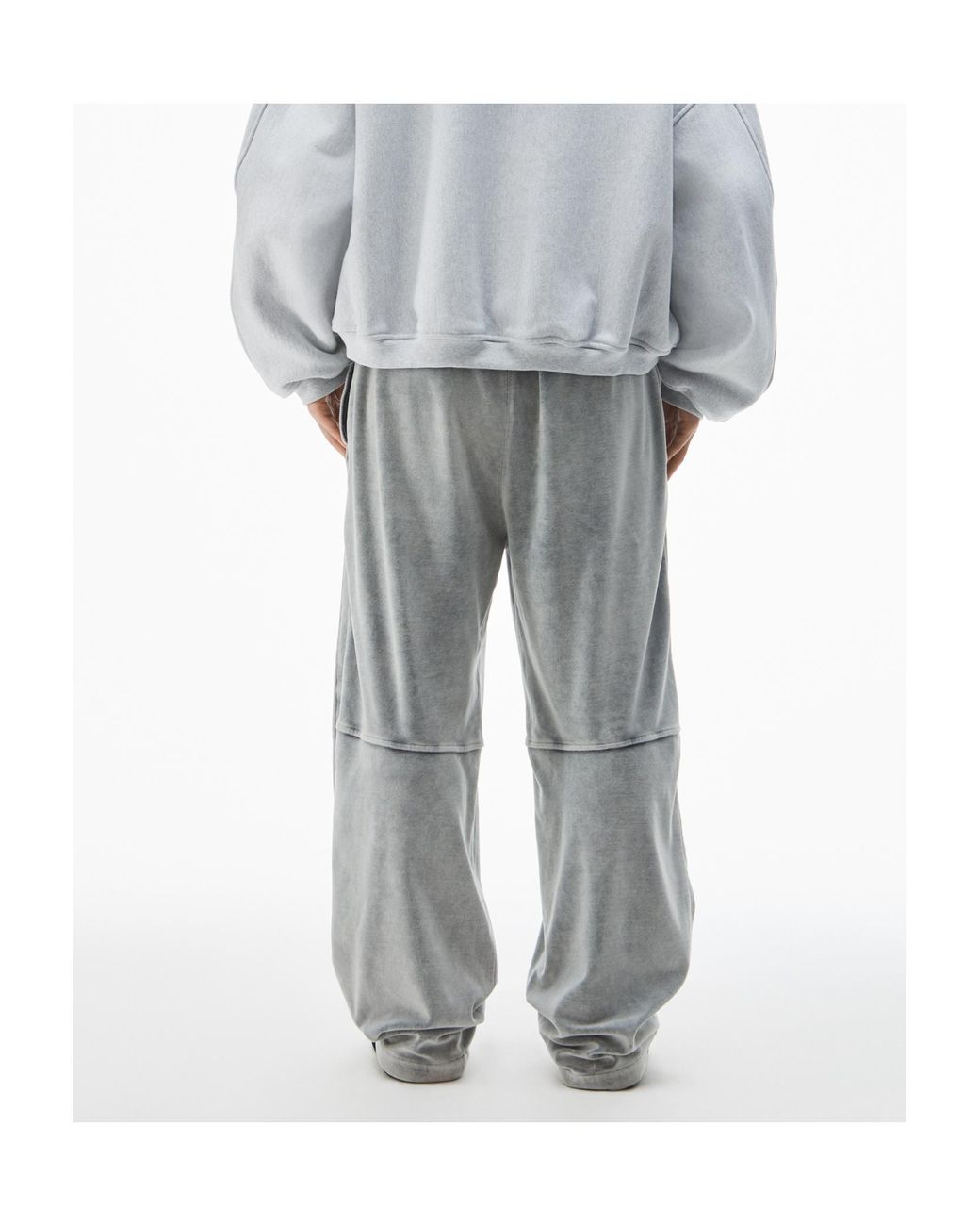 Alexander Wang Gray Elastic Waist Drawstring Sweatpants for men