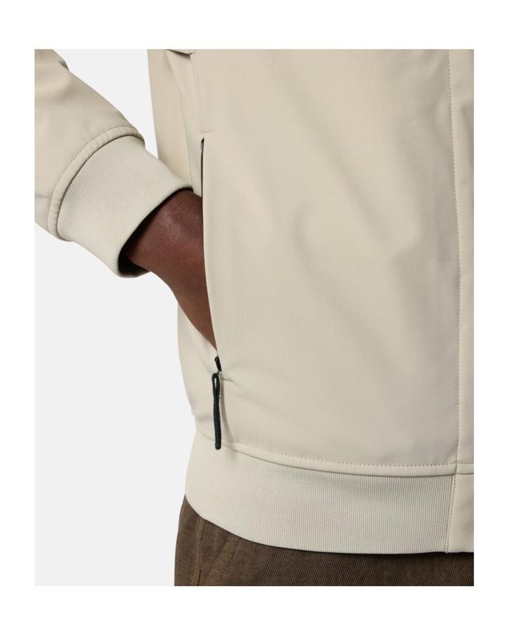 Stone Island Natural Hooded Jacket With Wind- And Water-Resistant Membrane for men
