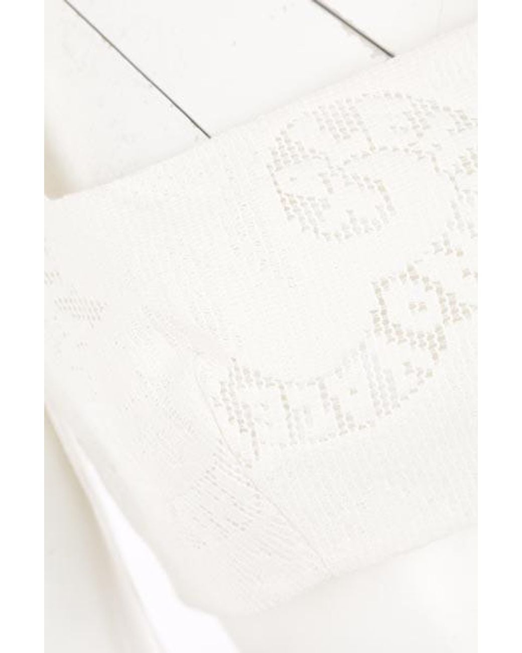 Valentino White Mini Bandana Lace Crop Top