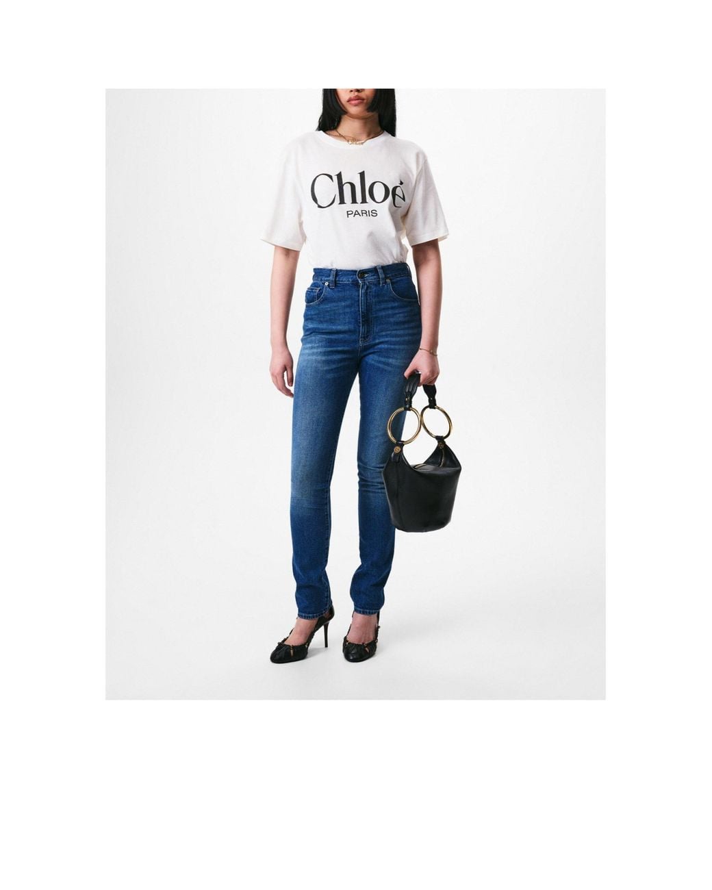 Chloé Black Single Shoulder Crossbody Bag