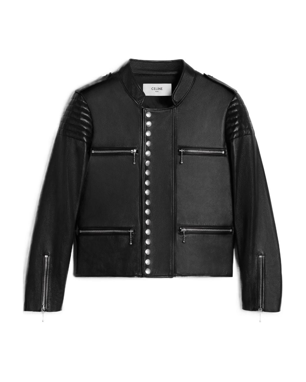 Céline Black Racer Blouson Jacket