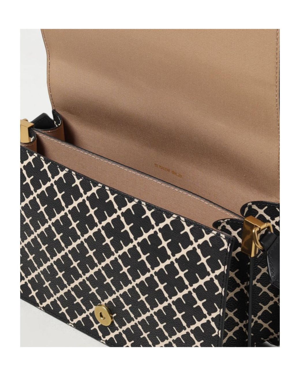 By Malene Birger Black Signature Pattern Messenger Bag