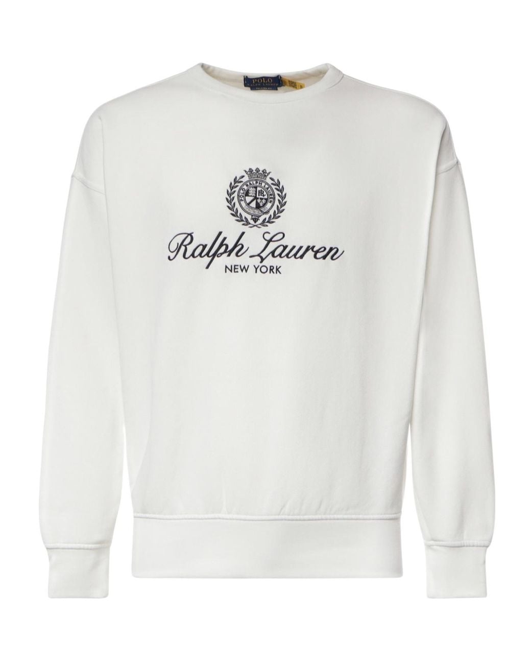Polo Ralph Lauren White Long-Sleeve Sweatshirt for men