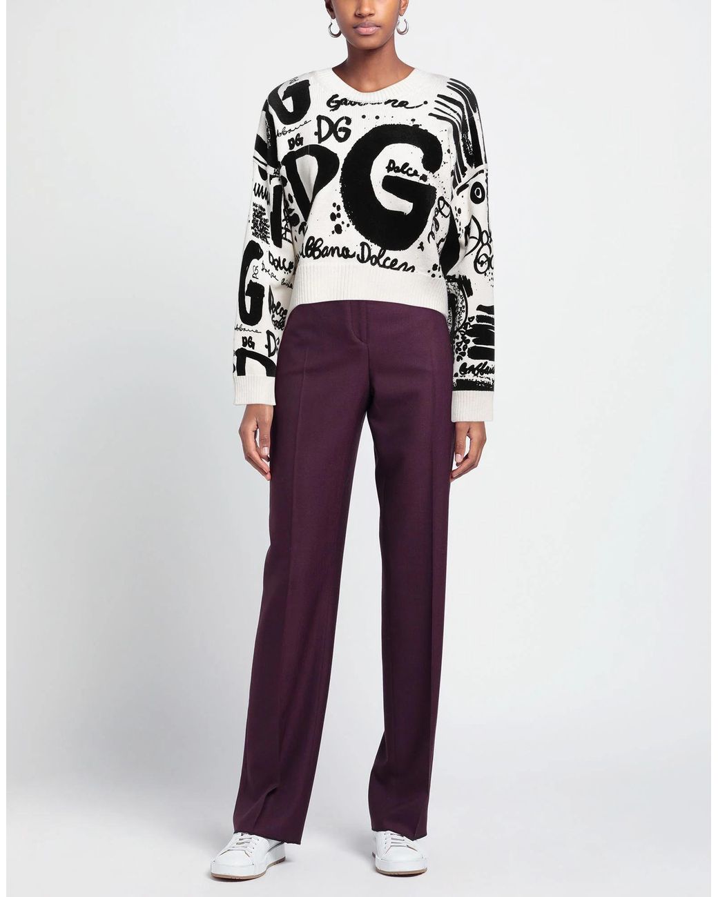 Dolce & Gabbana Black Two-Tone Long Sleeve Sweater