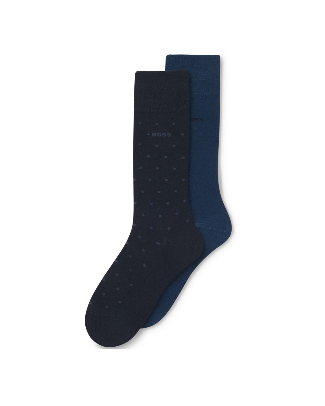 Boss Black Two-Tone Fashion Long Cotton Socks for men