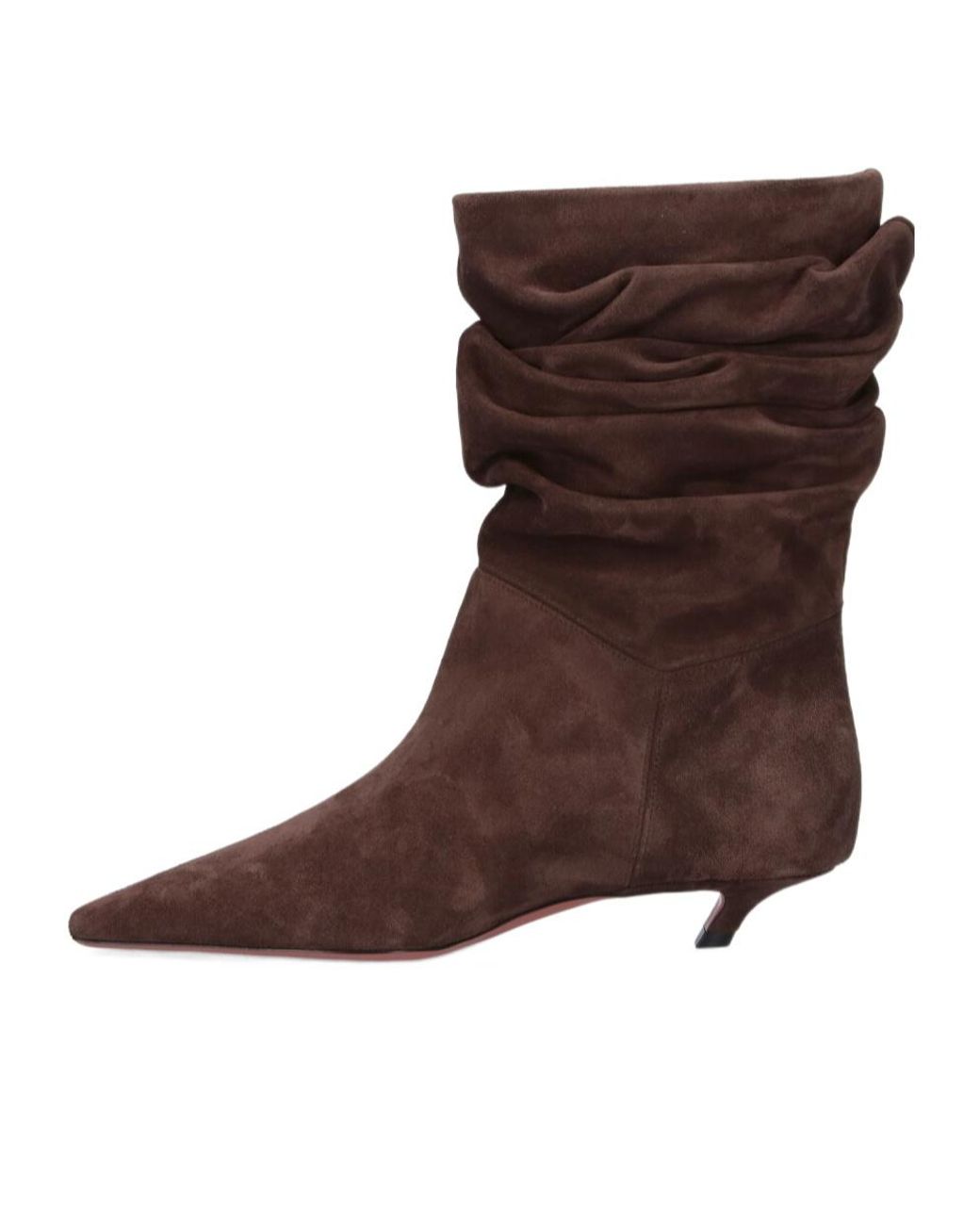 AMINA MUADDI Brown Stiletto Heel Ankle Boots