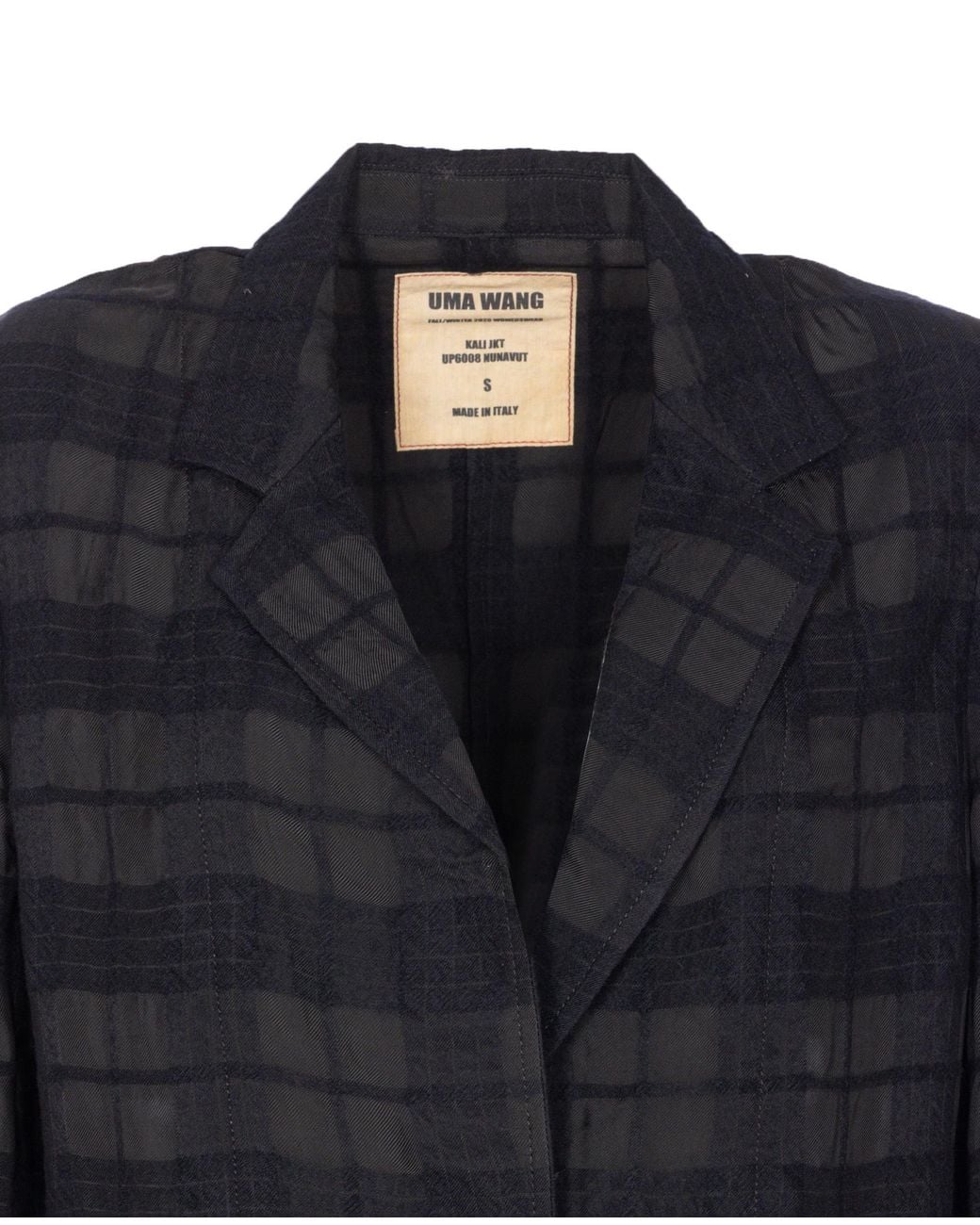 Uma Wang Blue Long-Sleeved Blazer