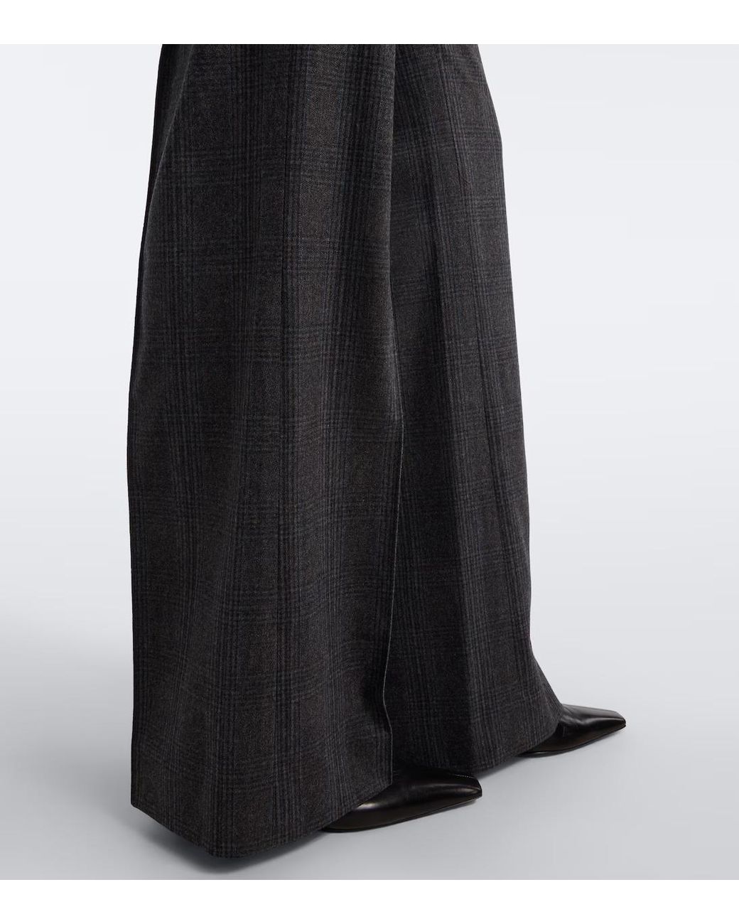 Nili Lotan Gray Etoile Wide-Leg Casual Trousers