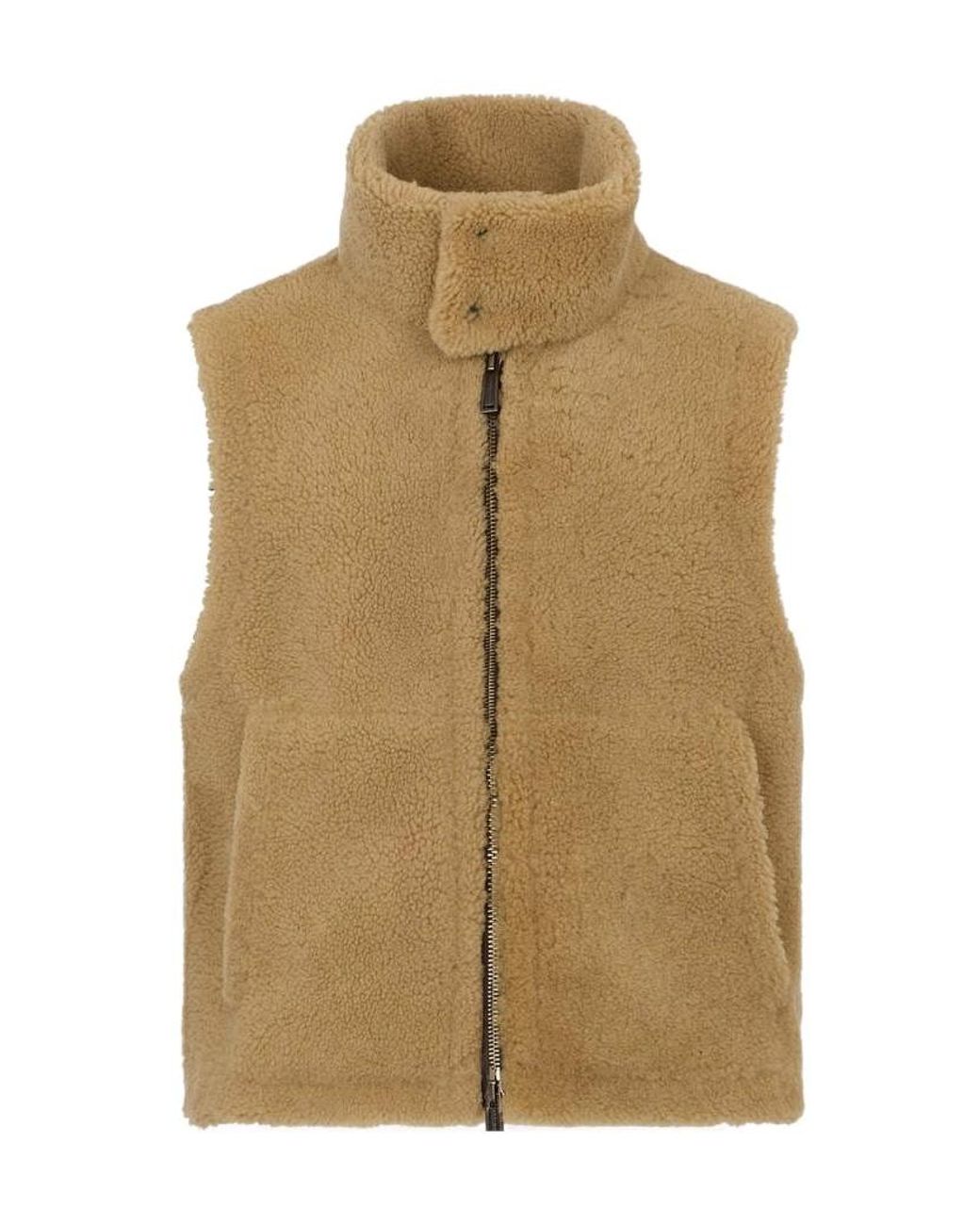 DSquared² Natural Fleece High-Neck Vest for men