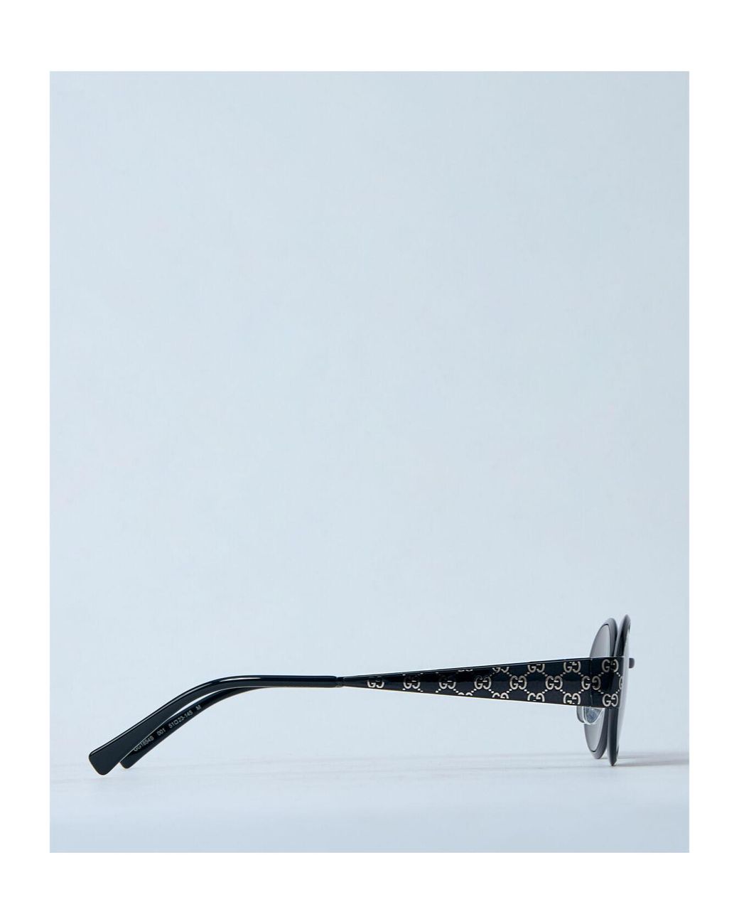 Gucci White Eyewear Oval Frame Sunglasses for men