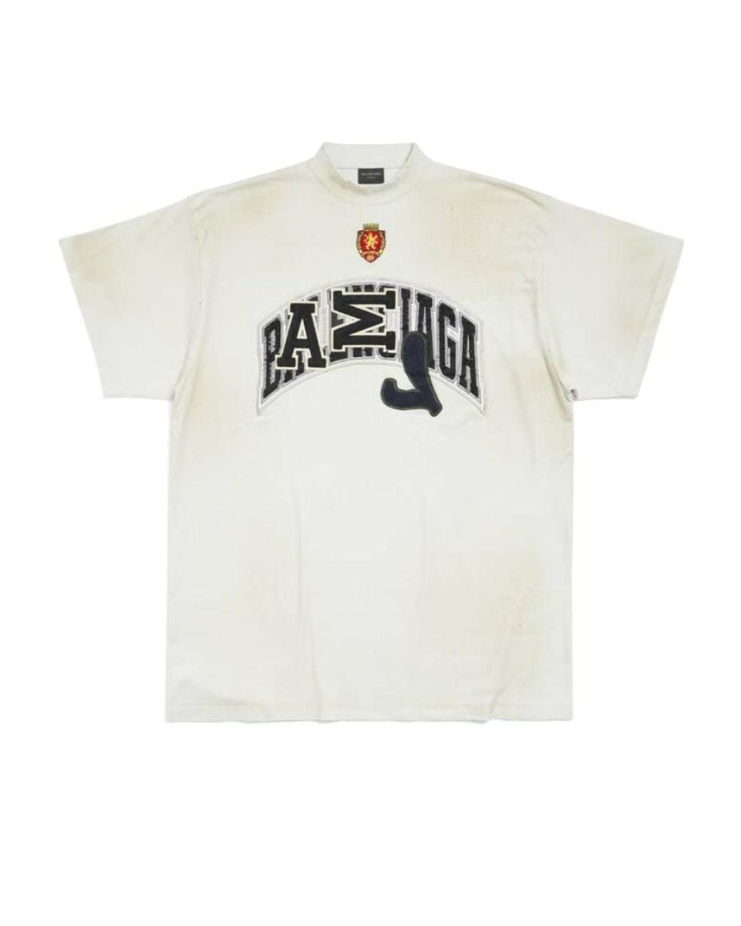 Balenciaga White T-Shirt Skater Oversize for men