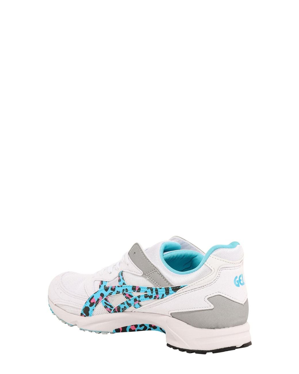 Comme des Garçons Blue Leopard-Print Low-Top Sneakers for men