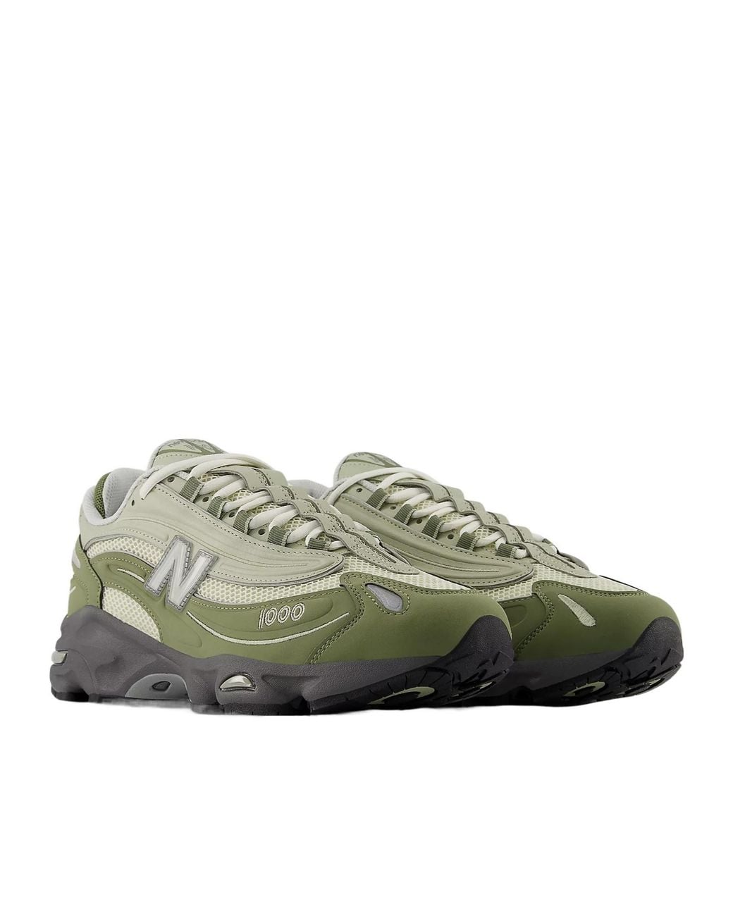 New Balance Green 1000 Lace-Up Sneakers for men