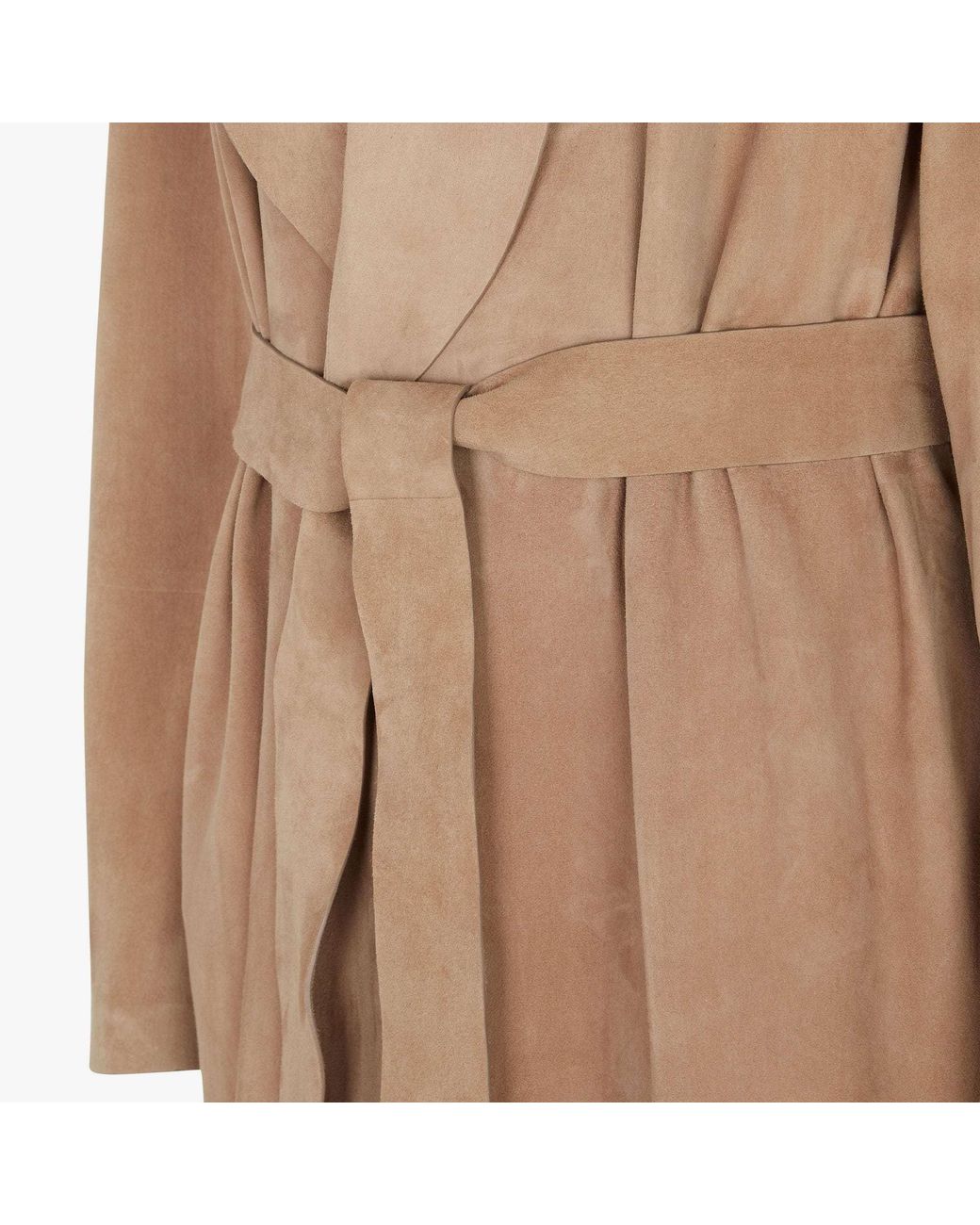 Fendi Natural Leather Coat