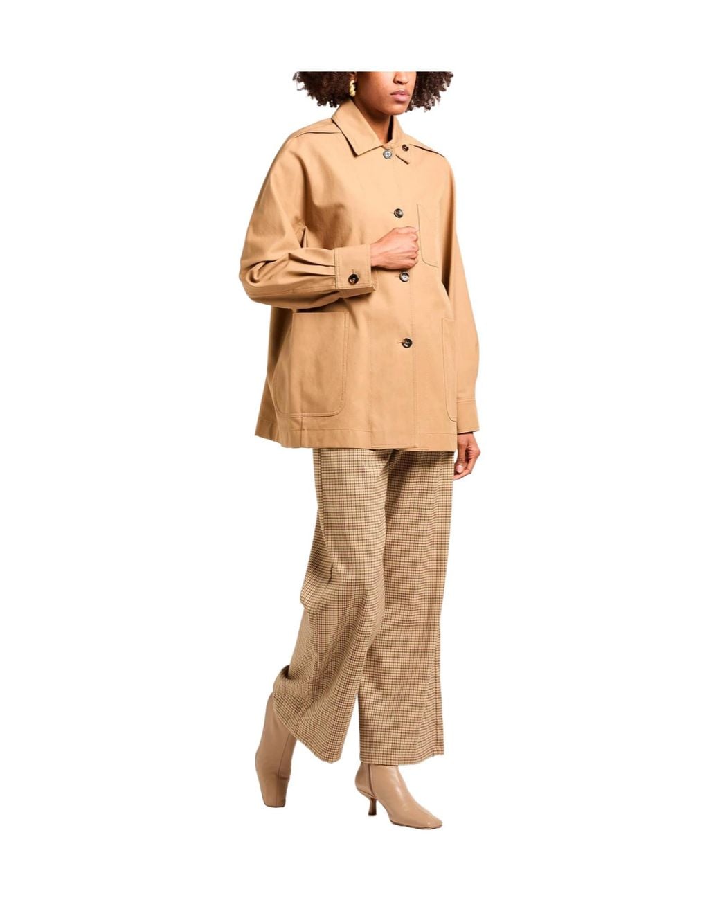 Max Mara Natural Minimalist Long-Sleeve Blazer