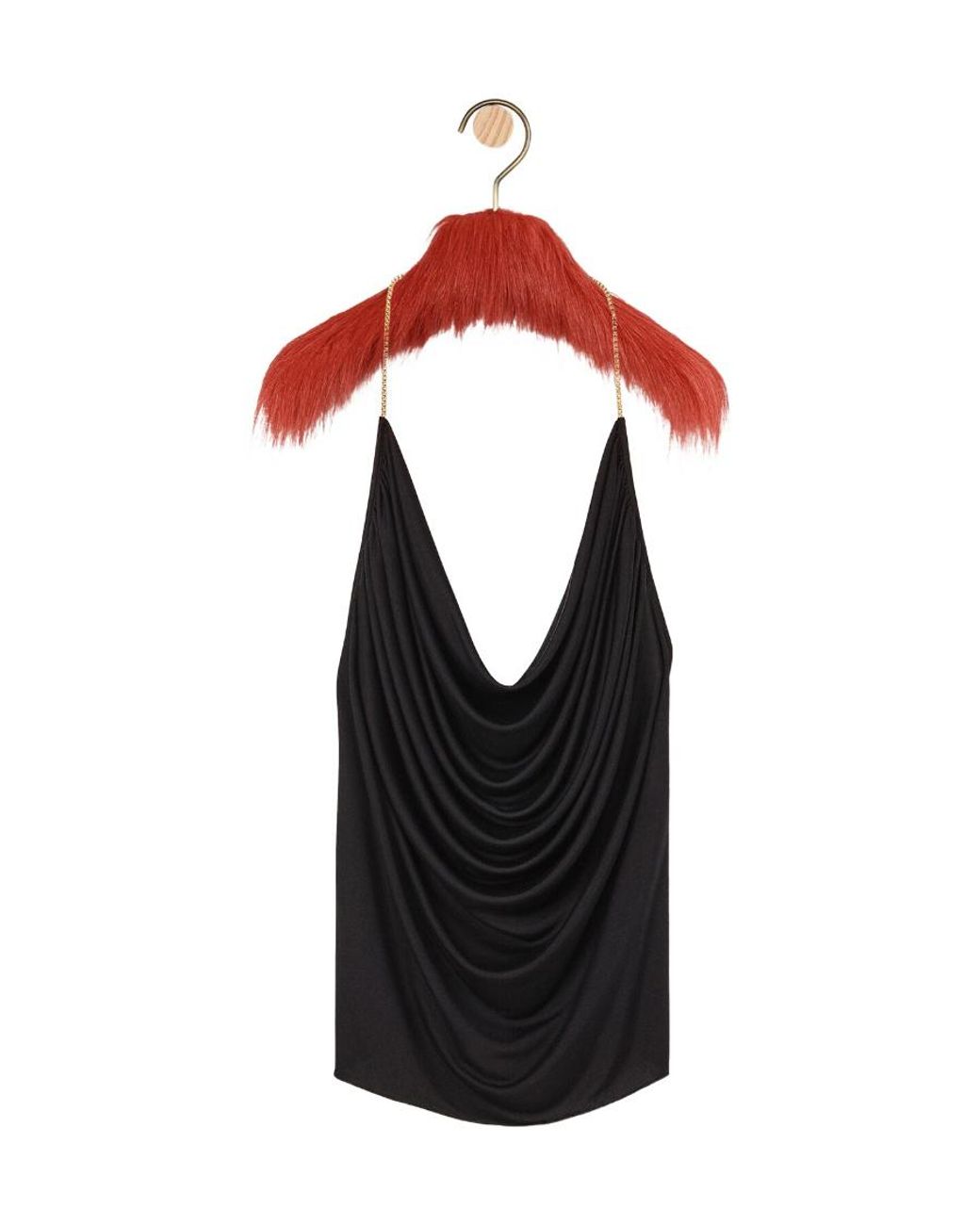 Loewe Black Chain Draped Top