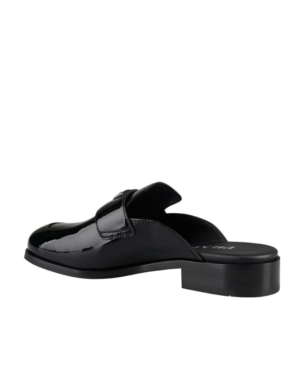 Prada Black Logo Muller Shoes