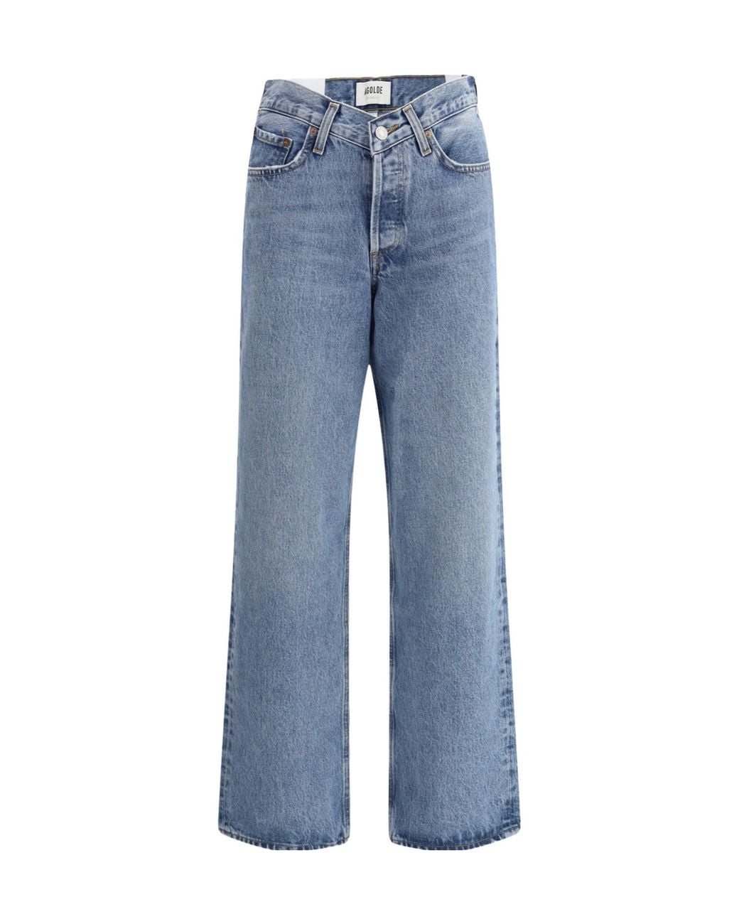 Agolde Blue Five-Pocket Denim Trousers