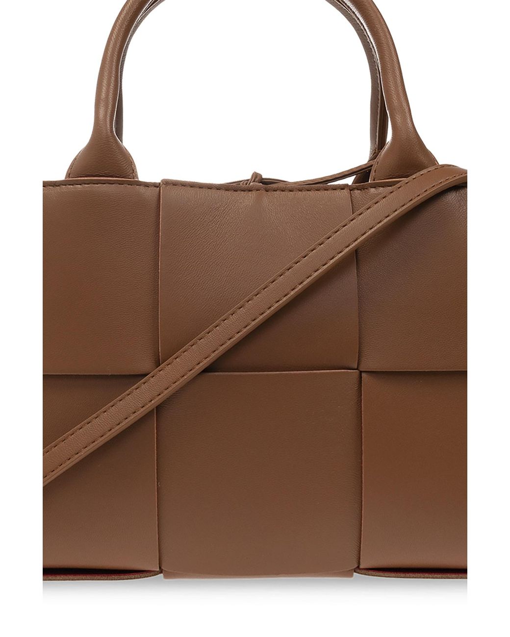 Bottega Veneta Brown Arco Mini Shopper Bag