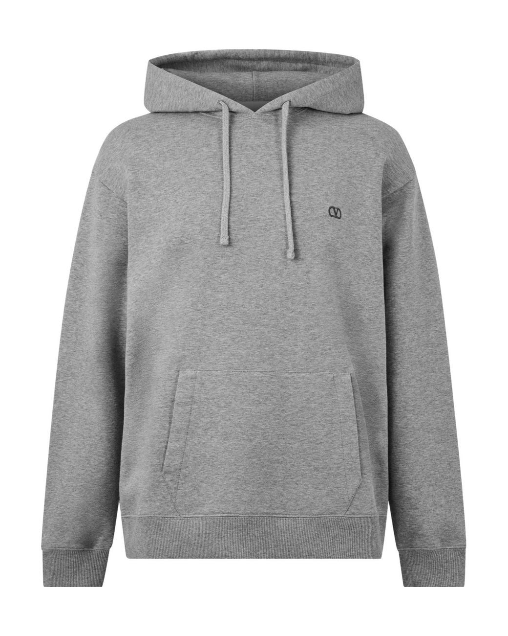 Valentino Gray Pullover Hoodie for men