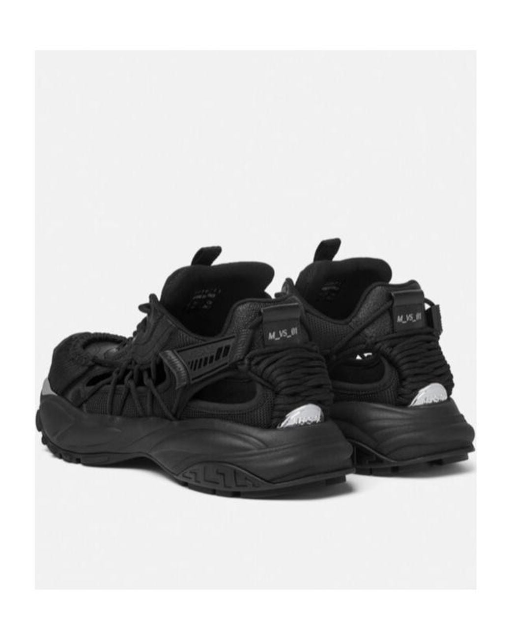 Versace Black Mercury M-Vs-01 Lace-Up Sneakers for men