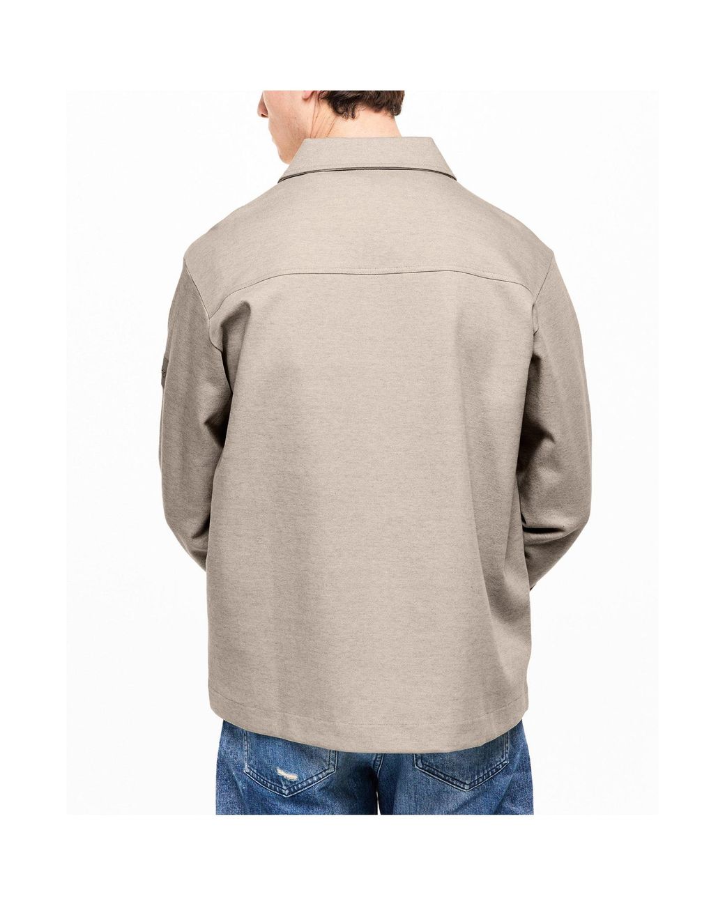 Boss White Collared Jacket for men