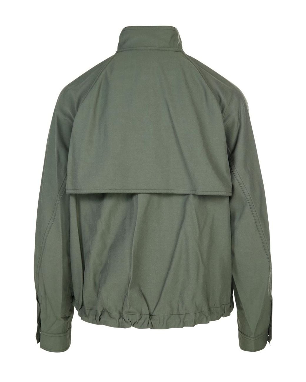 KENZO Green Cropped Tiger Patch Jacket