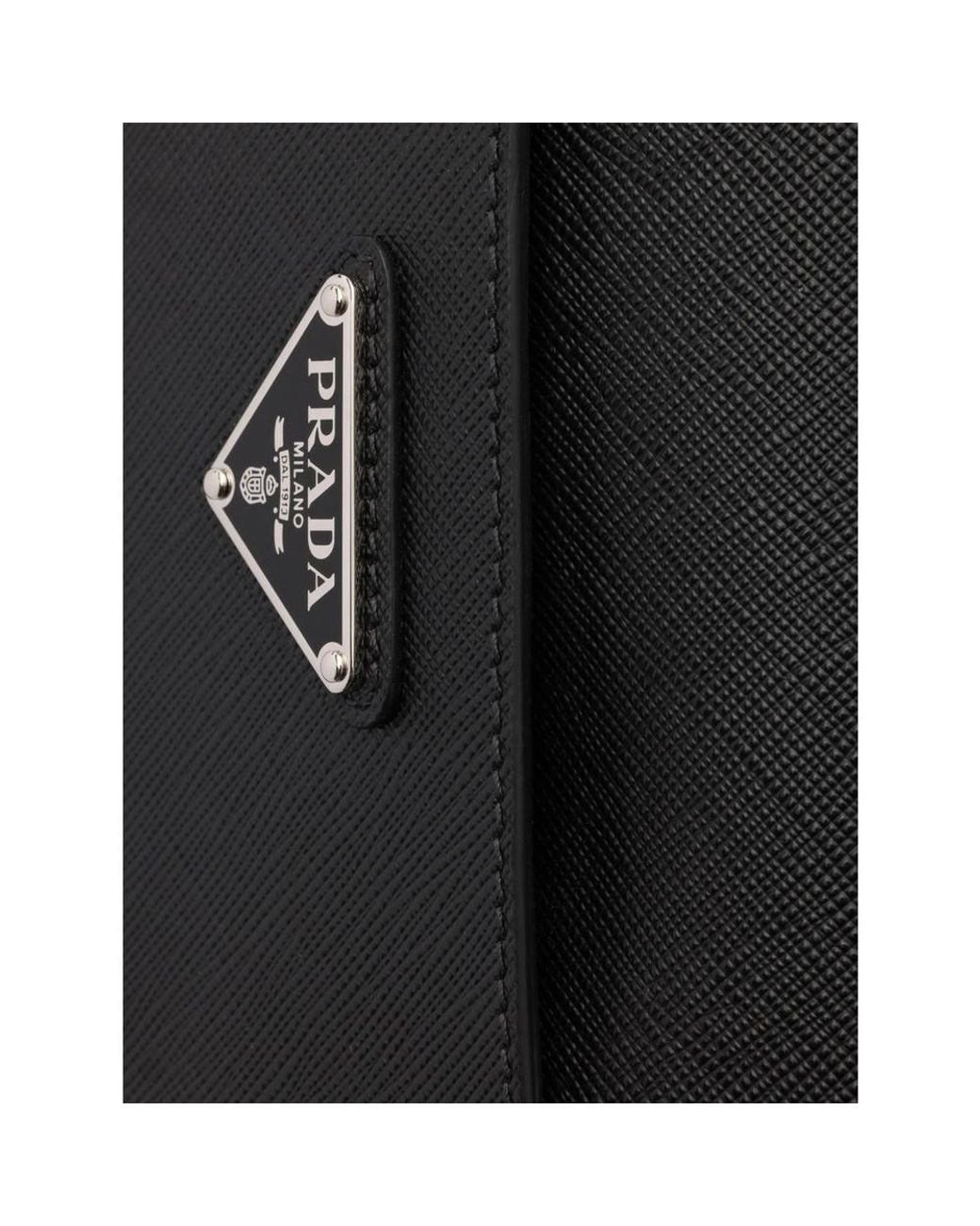 Prada Black Logo Shoulder Bag for men