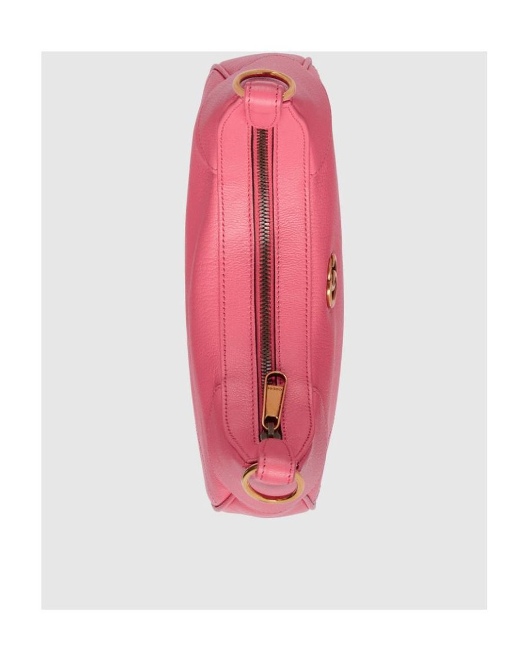 Gucci Pink Logo Plaque Small Aphrodite Shoulder Bag