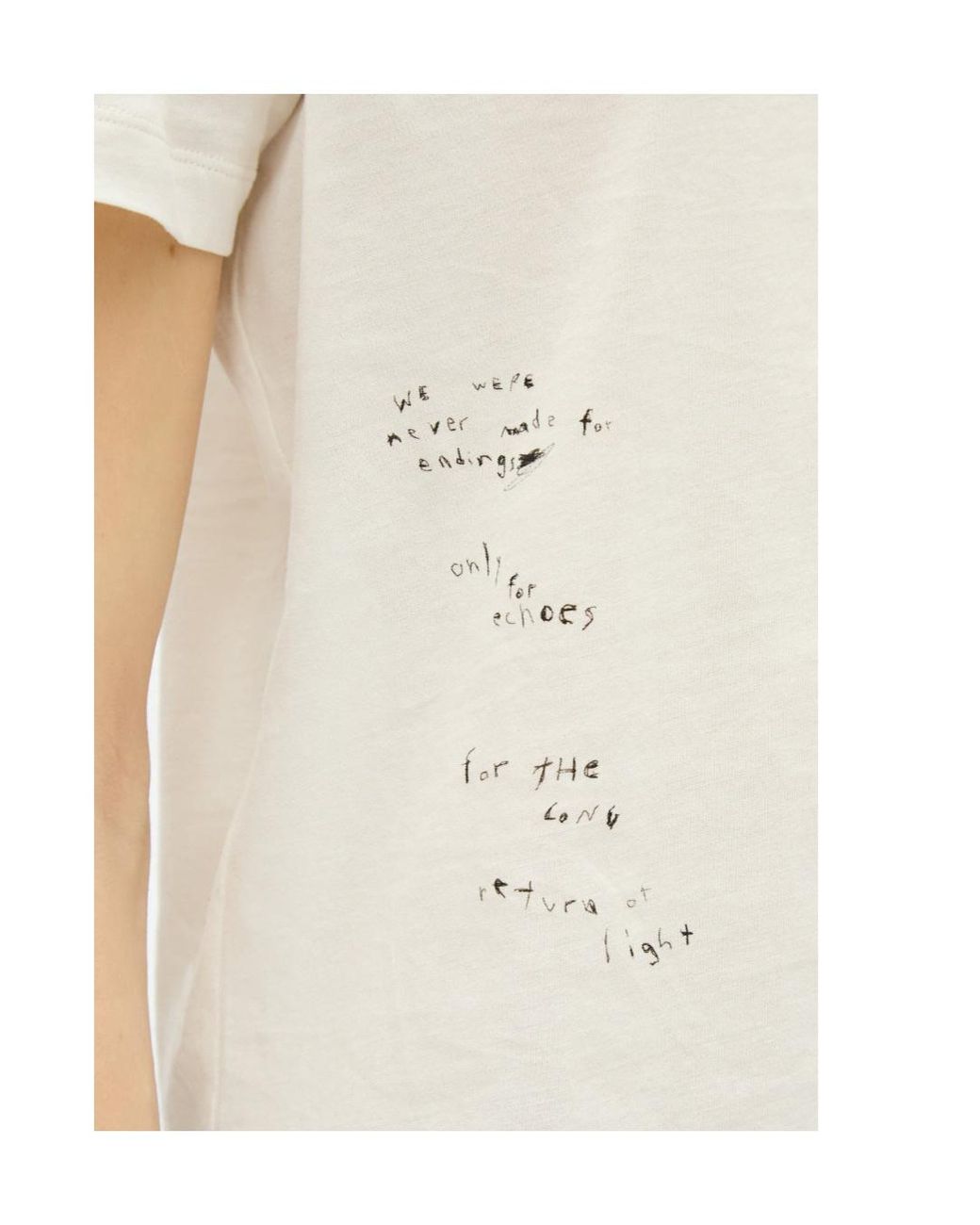 Ann Demeulemeester White Graphic-Print T-Shirt