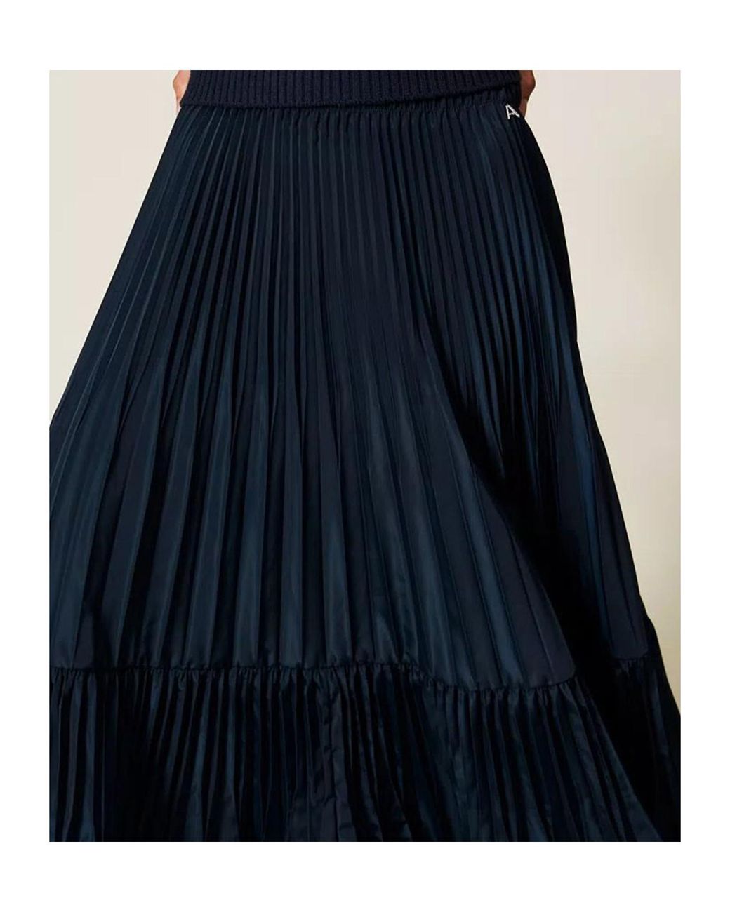 Twinset Blue Pleated Skirt