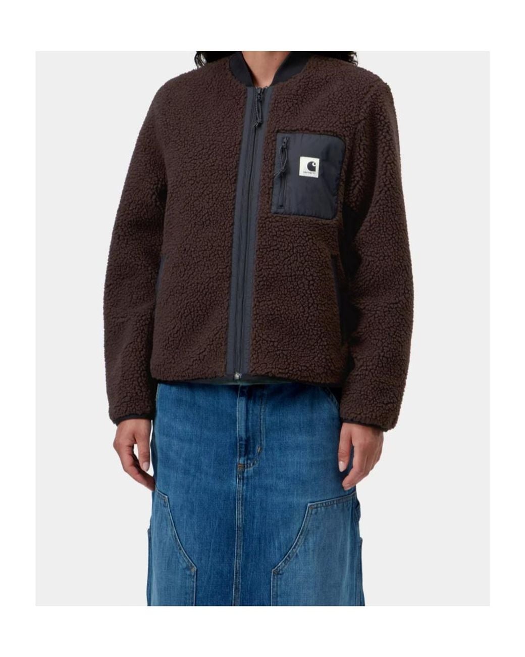 Carhartt Brown Palisander Janet Polyester Fleece Jacket