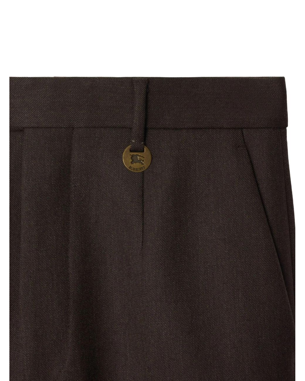 Burberry Black Straight-Leg Pleated Trousers for men
