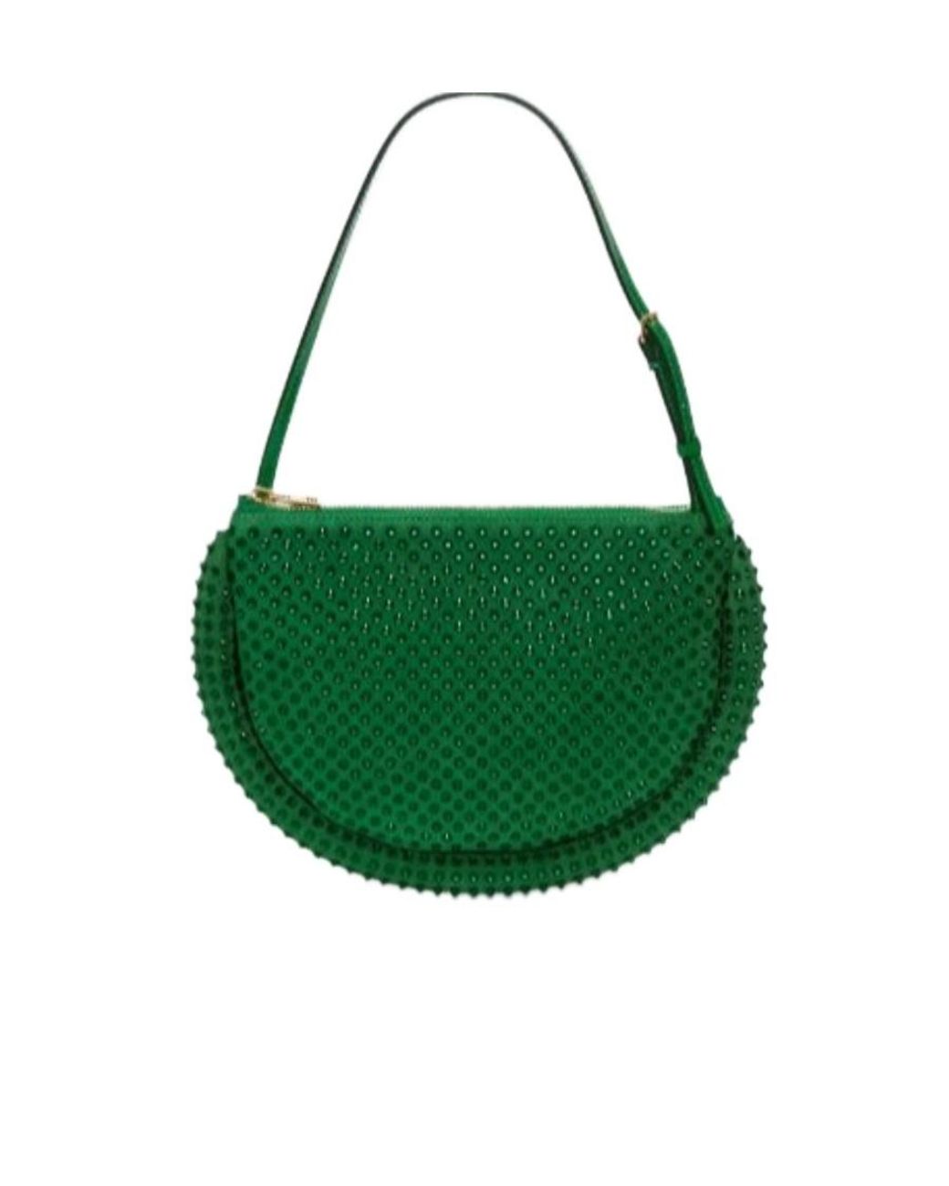 J.W. Anderson Green Jw Anderson Bumper Moon Embellished Shoulder Bag