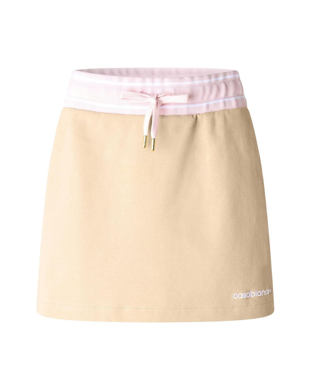 Casablanca Natural Color-Block Skirt