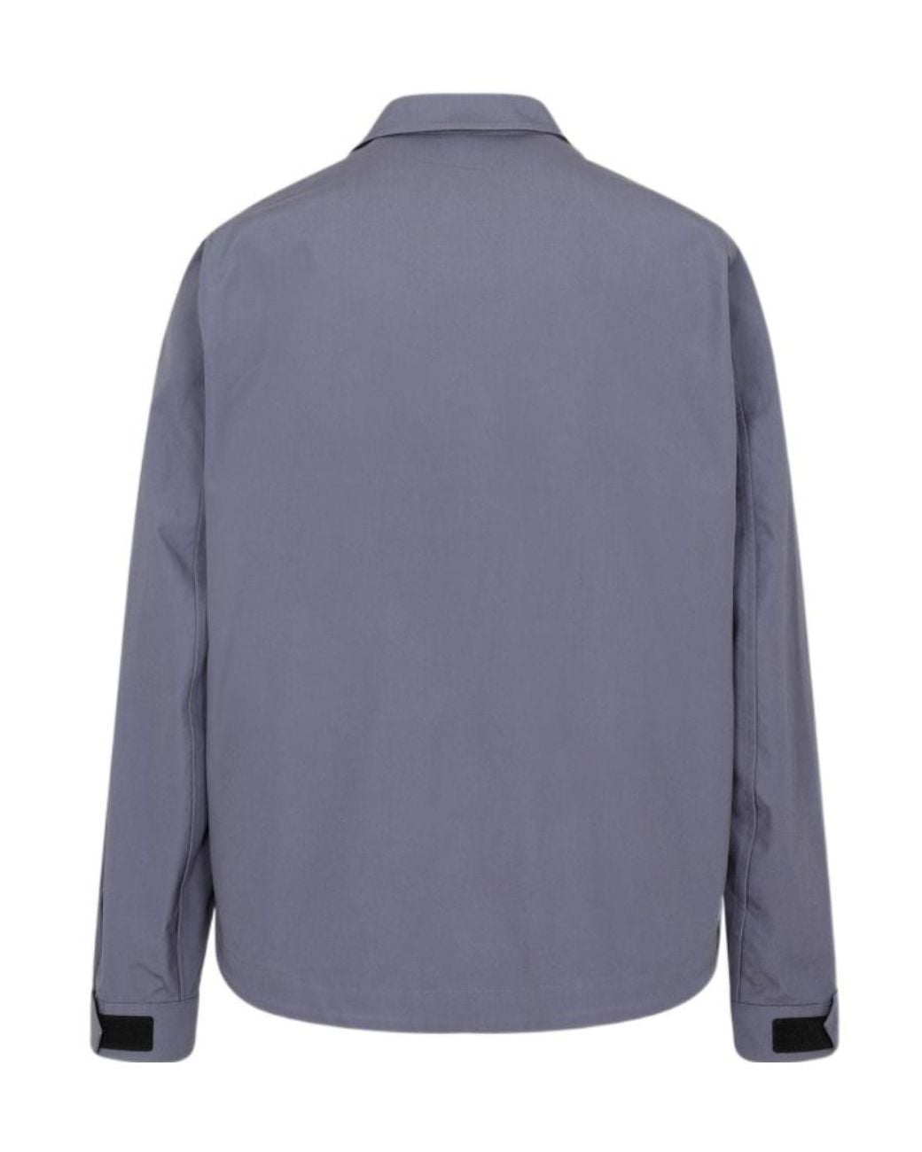 C P Company Blue Logo Printed Long-Sleeved Shirt Jacket for men