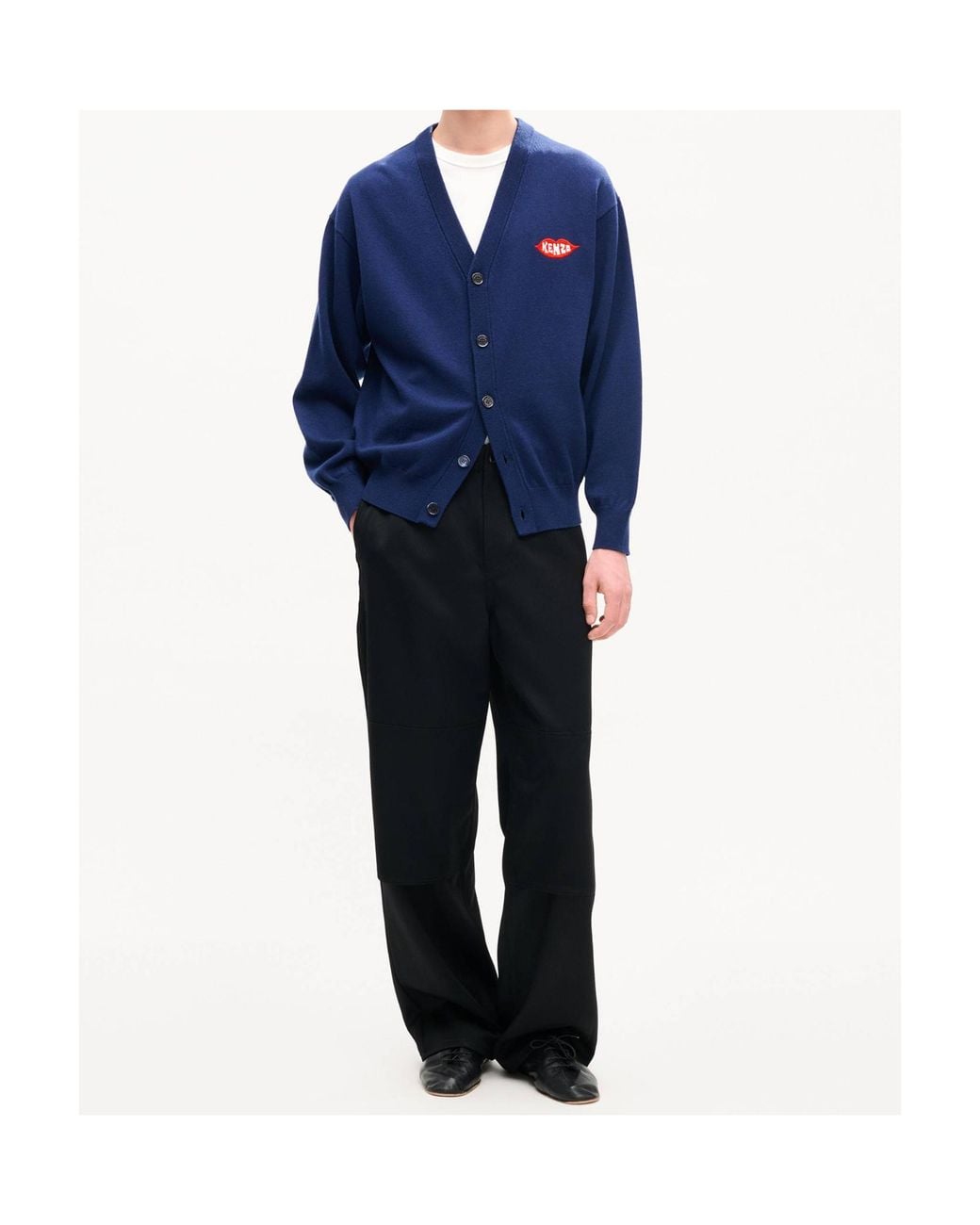 KENZO Blue Loves' Embroidered Cardigan for men