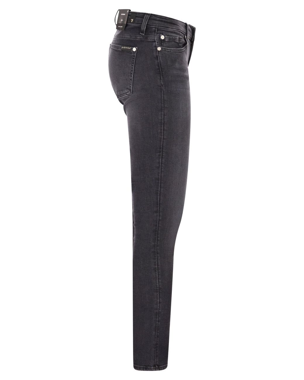 7 For All Mankind Blue Slim Illusion Jeans