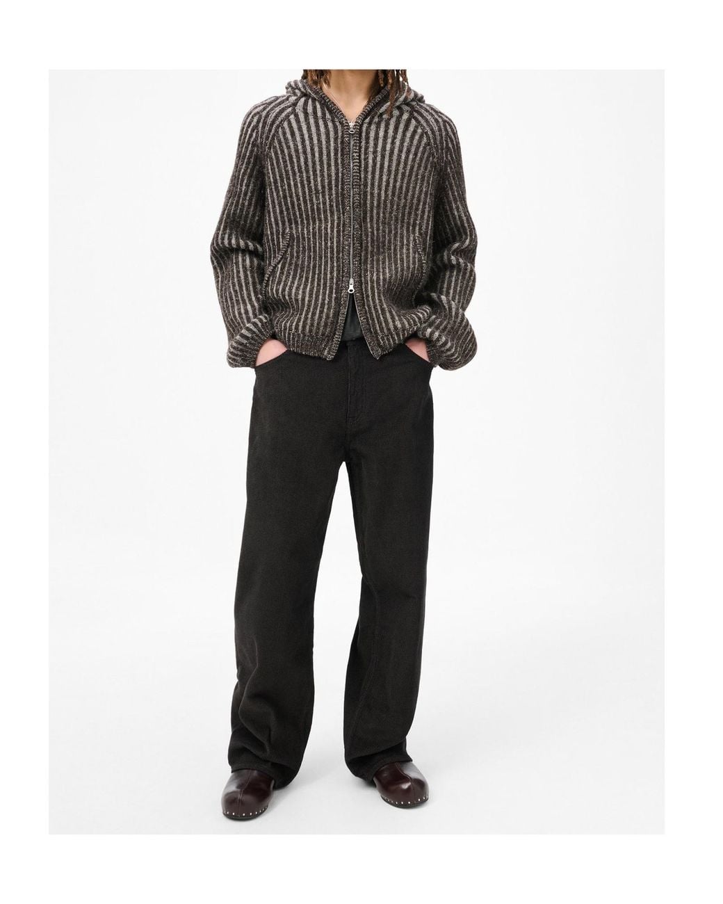 Our Legacy Black Level Hooded Cardigan for men