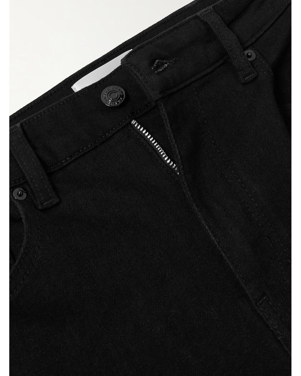 FRAME Black Reboot Crop Stretch High-Rise Bootcut Jeans